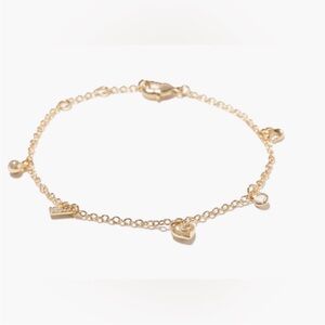 Coach Charm Bracelet - Gold - new